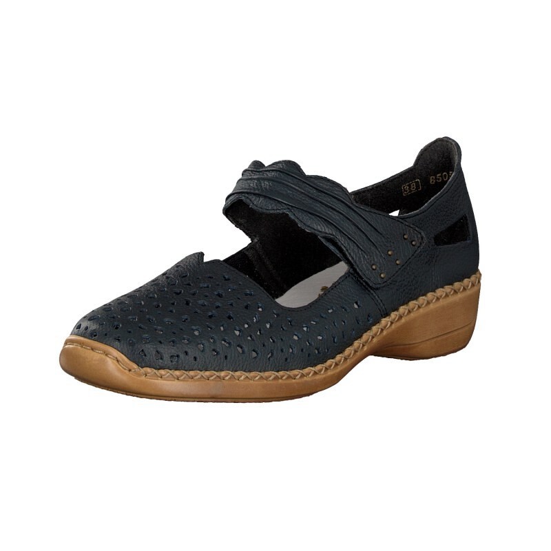 Damske Slip On Rieker 41399-14, Modre